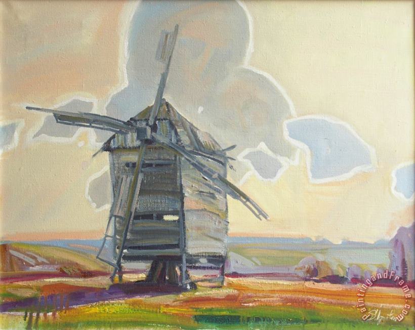 Mill painting - Sergey Ignatenko Mill Art Print