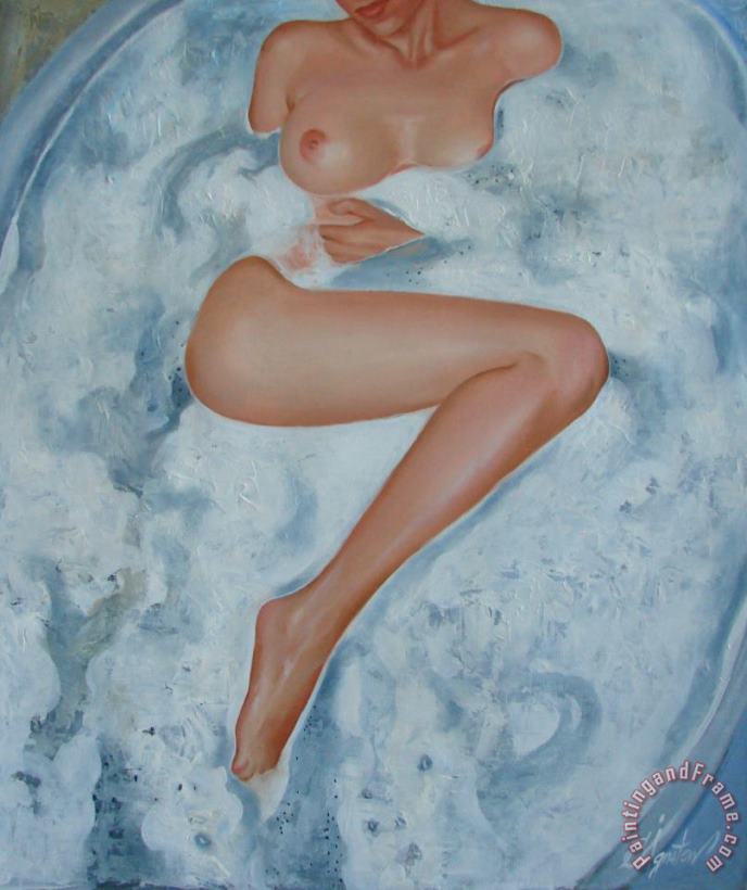 Sergey Ignatenko The milk bath Art Print