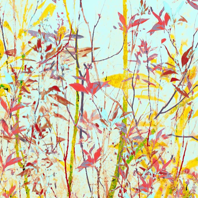 Radiant Foliage III painting - Sia Aryai Radiant Foliage III Art Print