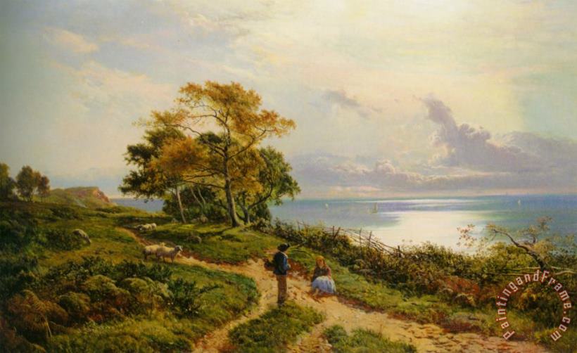 Overlooking The Bay painting - Sidney Richard Percy Overlooking The Bay Art Print
