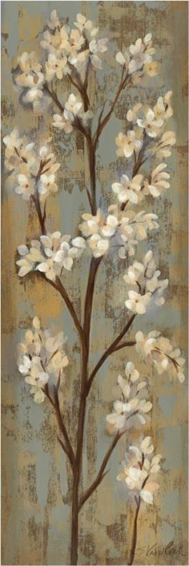Almond Branch I painting - Silvia Vassileva Almond Branch I Art Print