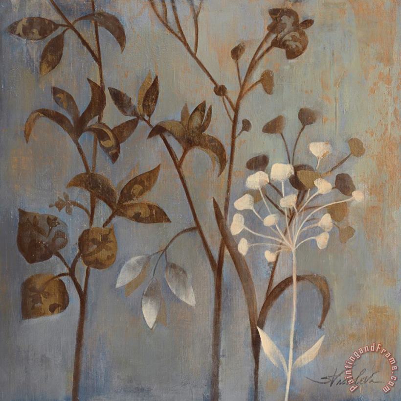 Silvia Vassileva Branches in Dusty Blue I Art Print