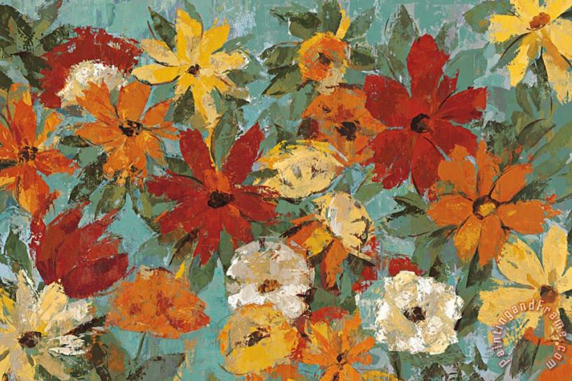 Silvia Vassileva Bright Expressive Garden Art Painting