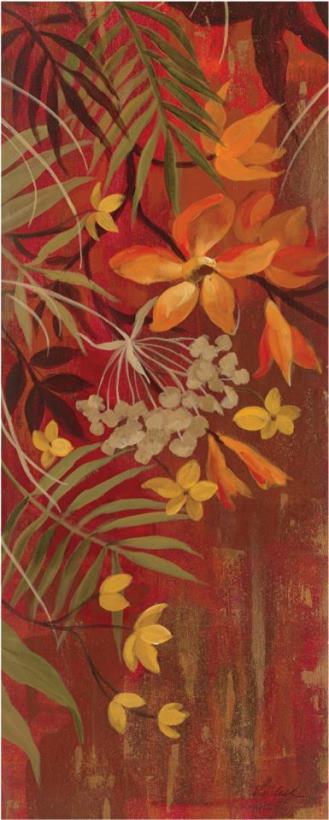 Exotic Flowers I painting - Silvia Vassileva Exotic Flowers I Art Print