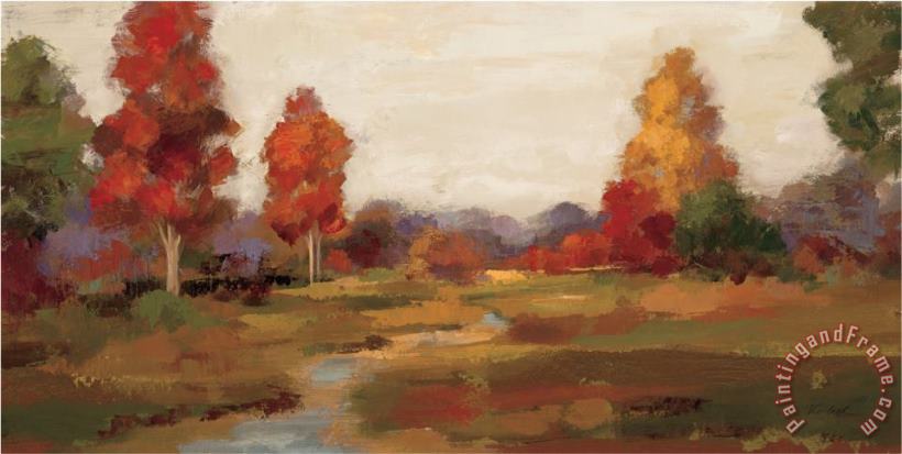 Fall Creek painting - Silvia Vassileva Fall Creek Art Print