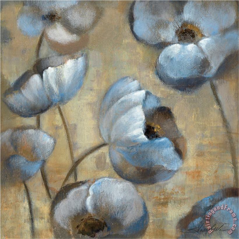 Silvia Vassileva Flowers in Dusk I Art Painting