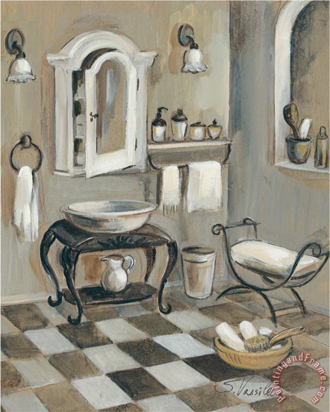 Silvia Vassileva French Bath Iv Art Print
