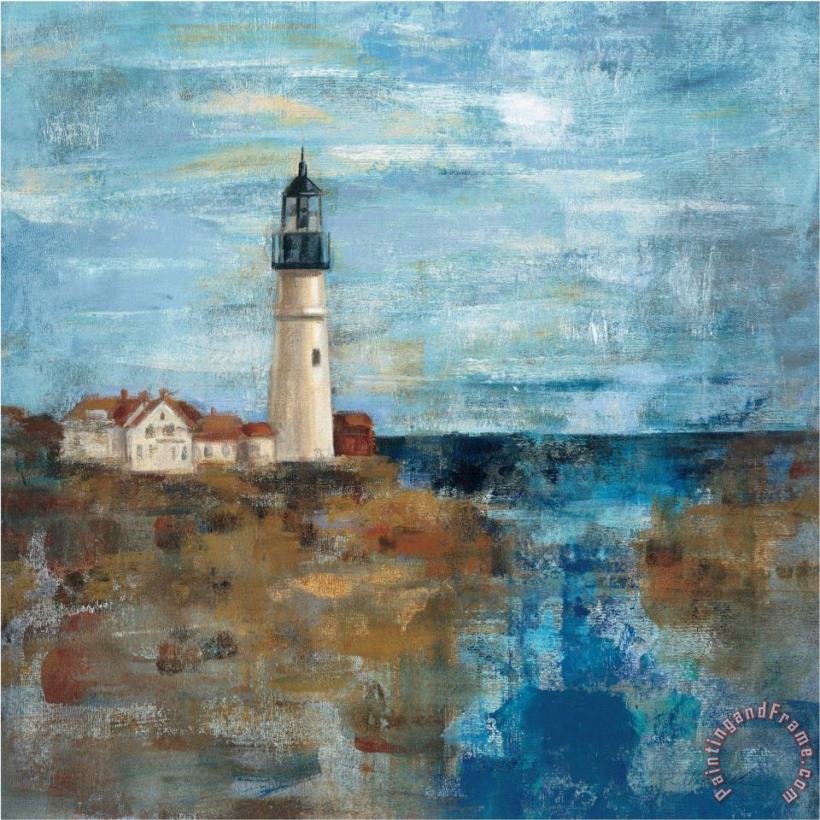 Lighthouse Dream painting - Silvia Vassileva Lighthouse Dream Art Print