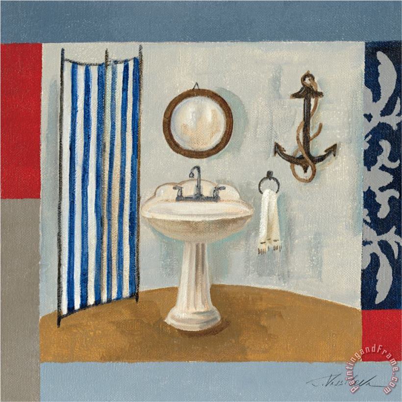 Silvia Vassileva Nautical Bath I Art Painting