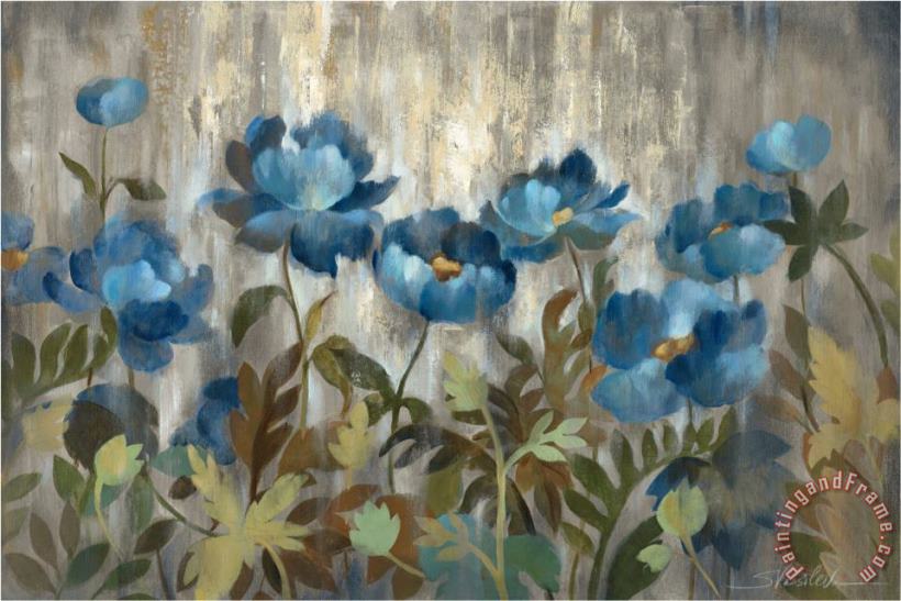 Silvia Vassileva Silver And Sapphire Art Painting