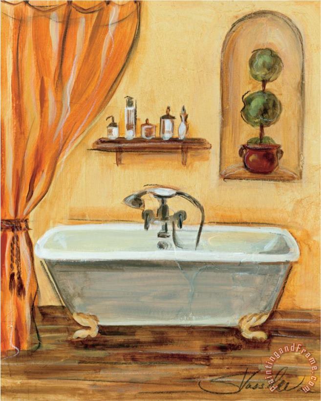 Tuscan Bath I painting - Silvia Vassileva Tuscan Bath I Art Print