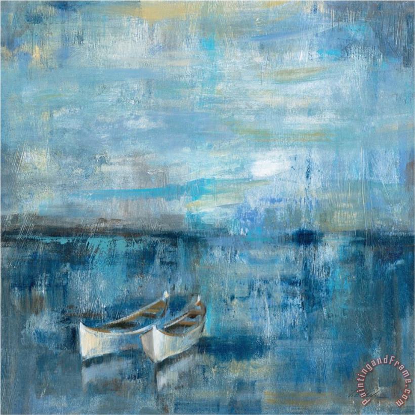 Two Boats painting - Silvia Vassileva Two Boats Art Print