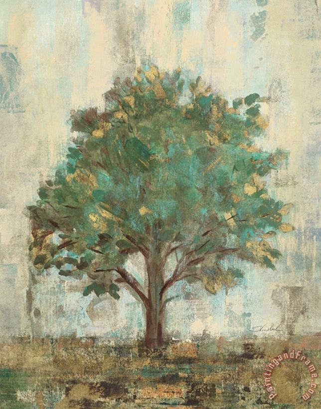 Verdi Trees I painting - Silvia Vassileva Verdi Trees I Art Print