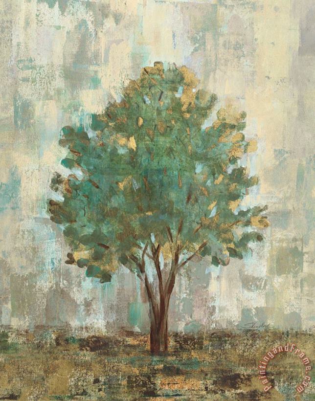 Verdi Trees II painting - Silvia Vassileva Verdi Trees II Art Print