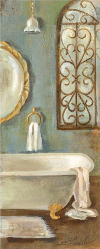 Vintage Bath II painting - Silvia Vassileva Vintage Bath II Art Print
