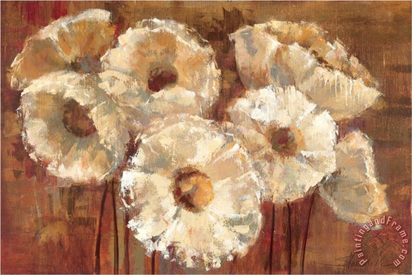 Silvia Vassileva Waltzing Poppies Art Painting