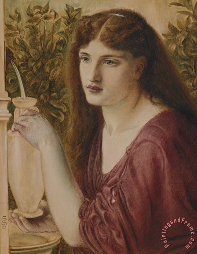 Girl At A Fountain painting - Simeon Solomon Girl At A Fountain Art Print