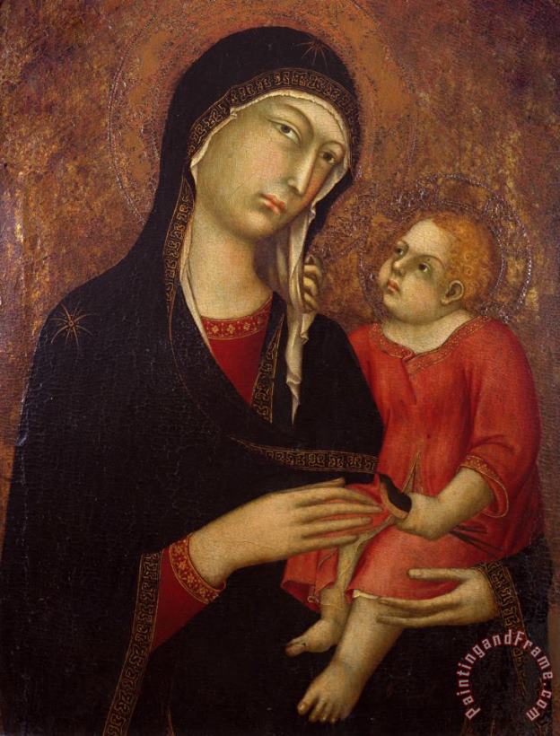 Simone Martini Madonna with Chid Art Painting