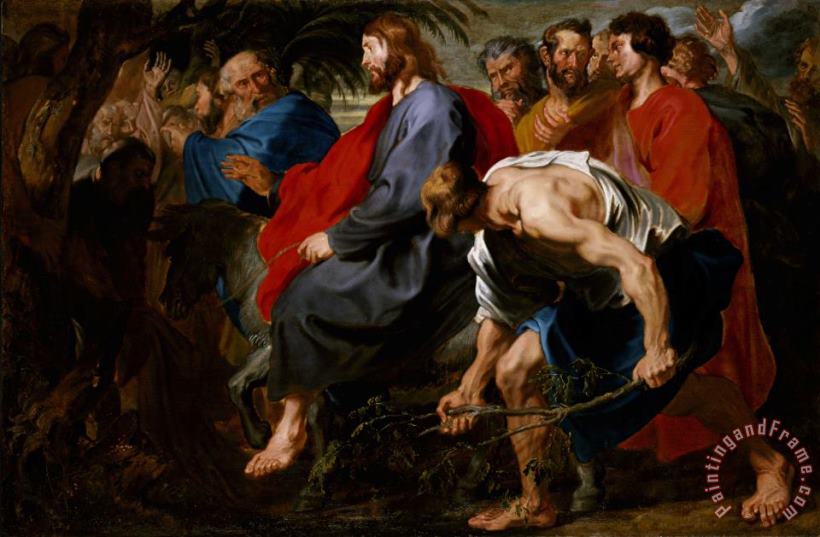 Entry of Christ Into Jerusalem painting - Sir Anthony Van Dyck Entry of Christ Into Jerusalem Art Print