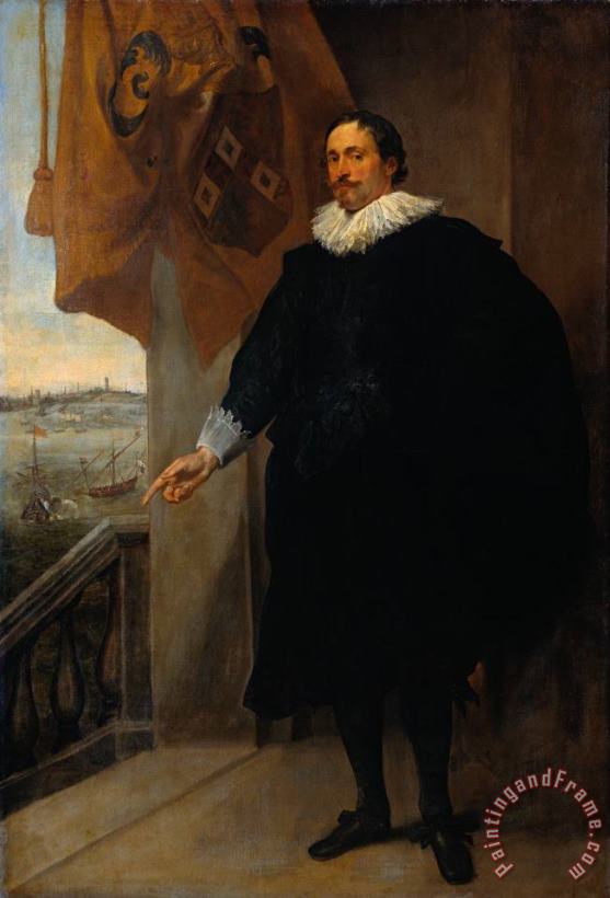 Nicolaes Van Der Borght, Merchant of Antwerp painting - Sir Antony Van Dyck Nicolaes Van Der Borght, Merchant of Antwerp Art Print