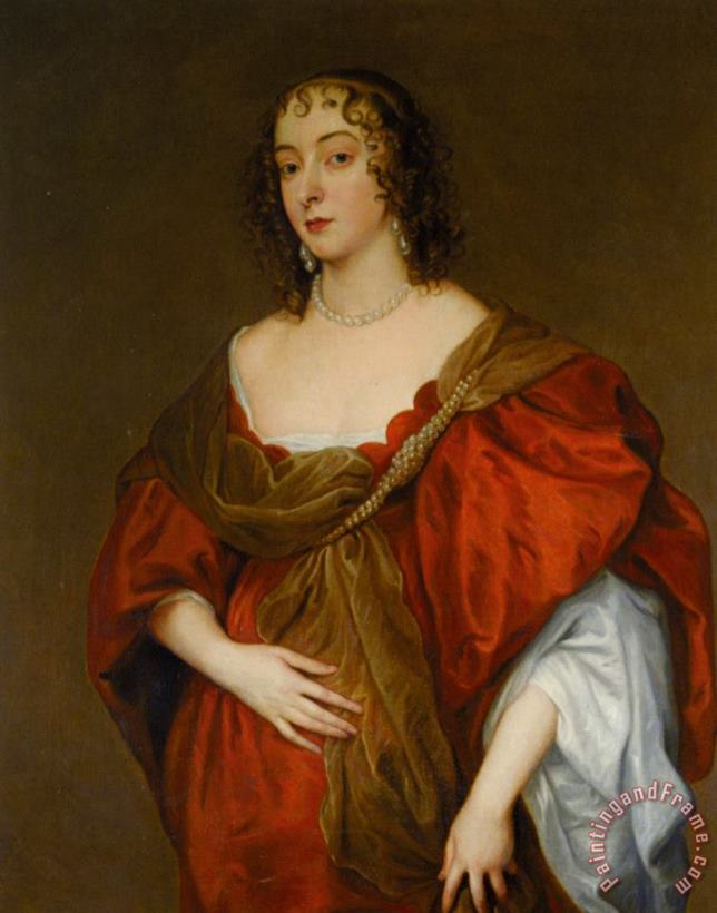 Sir Antony Van Dyck Portrait of a Lady Art Painting