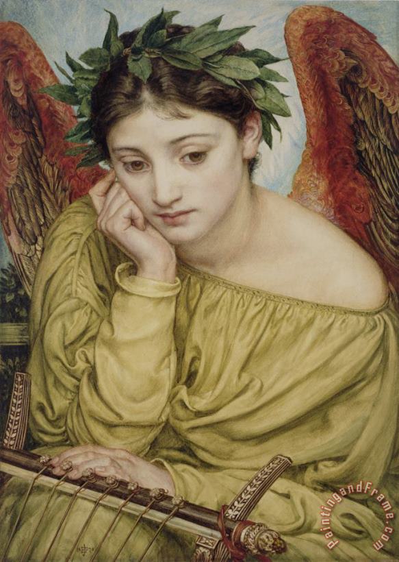 Erato Muse Of Poetry 1870 painting - Sir Edward John Poynter Erato Muse Of Poetry 1870 Art Print