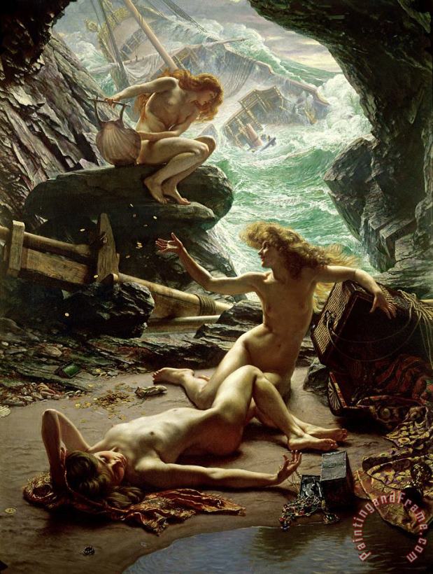 The Cave of the Storm Nymphs painting - Sir Edward John Poynter The Cave of the Storm Nymphs Art Print