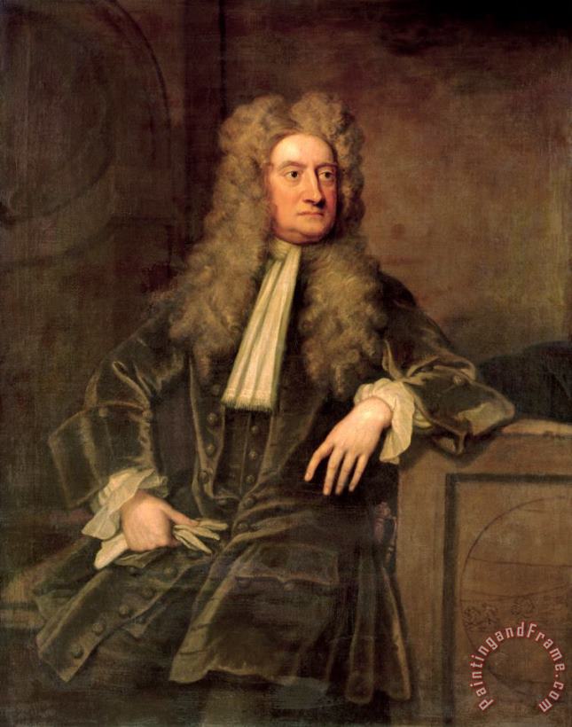 Sir Godfrey Kneller Sir Isaac Newton (oil on Canvas) Art Painting