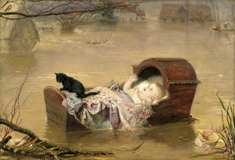 Sir John Everett Millais A Flood Art Print