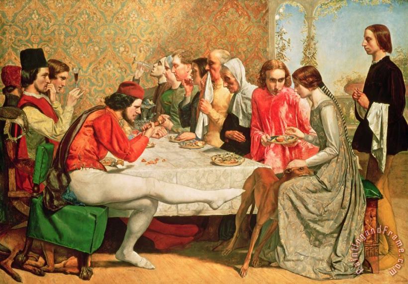 Isabella painting - Sir John Everett Millais Isabella Art Print