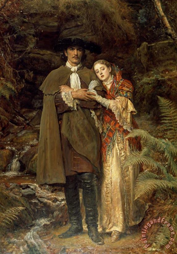 The Bride of Lammermoor painting - Sir John Everett Millais The Bride of Lammermoor Art Print