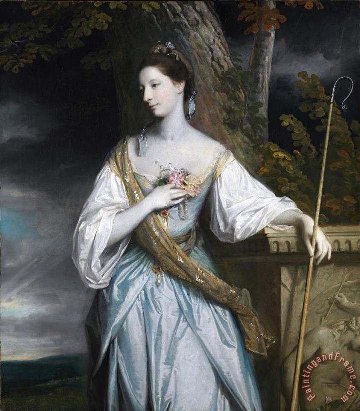 Anne Dashwood, Countess of Galloway painting - Sir Joshua Reynolds Anne Dashwood, Countess of Galloway Art Print