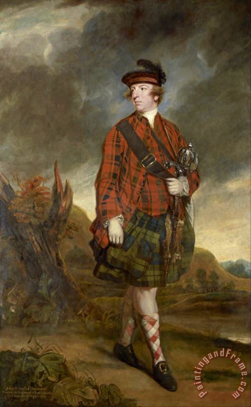 John Murray, 4th Earl of Dunmore painting - Sir Joshua Reynolds John Murray, 4th Earl of Dunmore Art Print