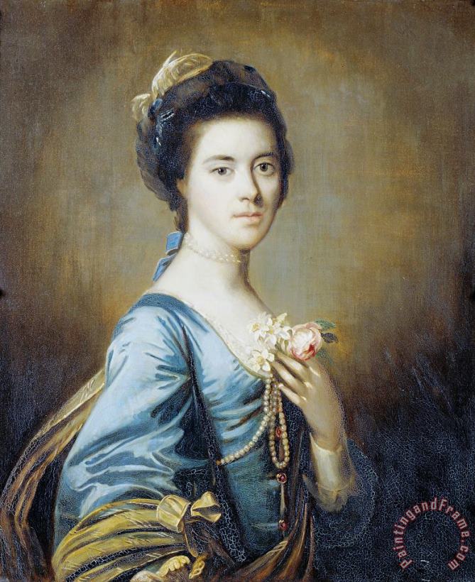 Sir Joshua Reynolds Mrs Margaret Desenfans Art Print