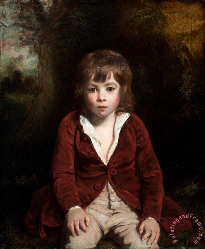 Portrait of Master Bunbury painting - Sir Joshua Reynolds Portrait of Master Bunbury Art Print