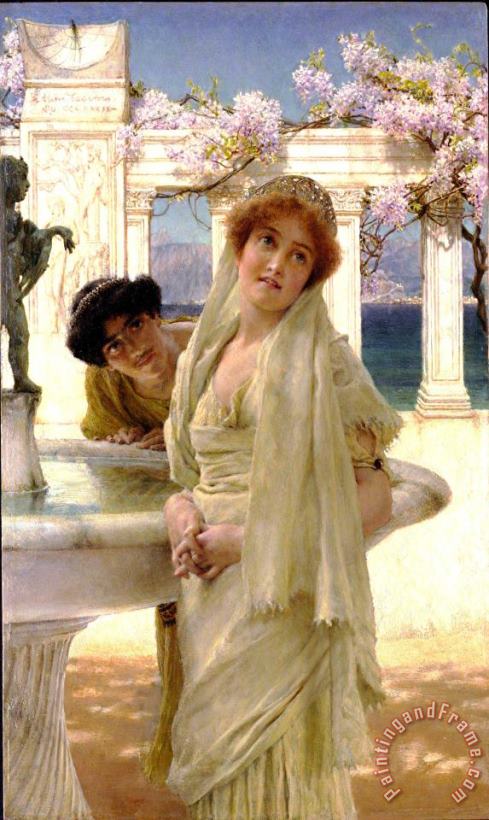 A Difference of Opinion painting - Sir Lawrence Alma-Tadema A Difference of Opinion Art Print