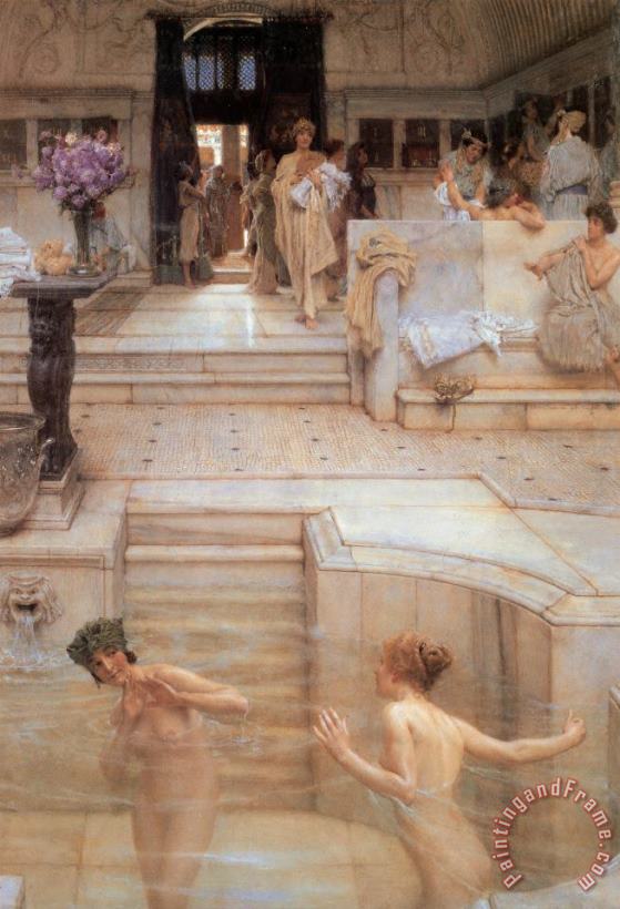 A Favorite Custom painting - Sir Lawrence Alma-Tadema A Favorite Custom Art Print