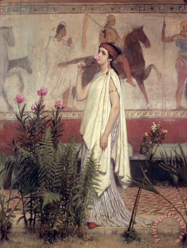 Sir Lawrence Alma-Tadema A Greek Woman Art Print