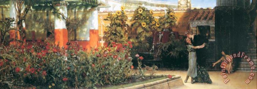 Sir Lawrence Alma-Tadema A Hearty Welcome Art Print