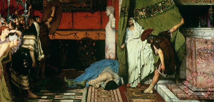 A Roman Emperor Claudius painting - Sir Lawrence Alma-Tadema A Roman Emperor Claudius Art Print