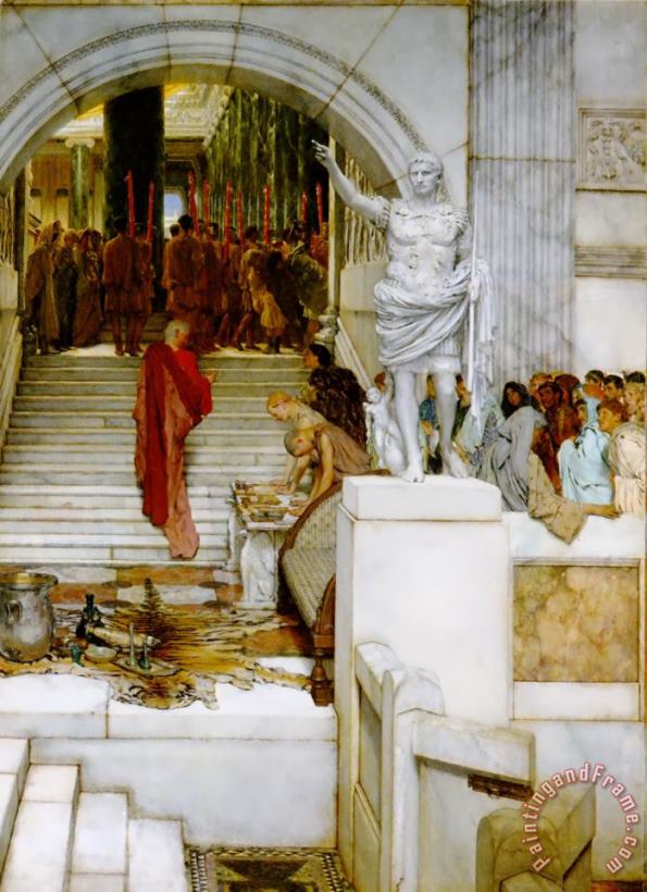 Sir Lawrence Alma-Tadema After The Audience Art Print
