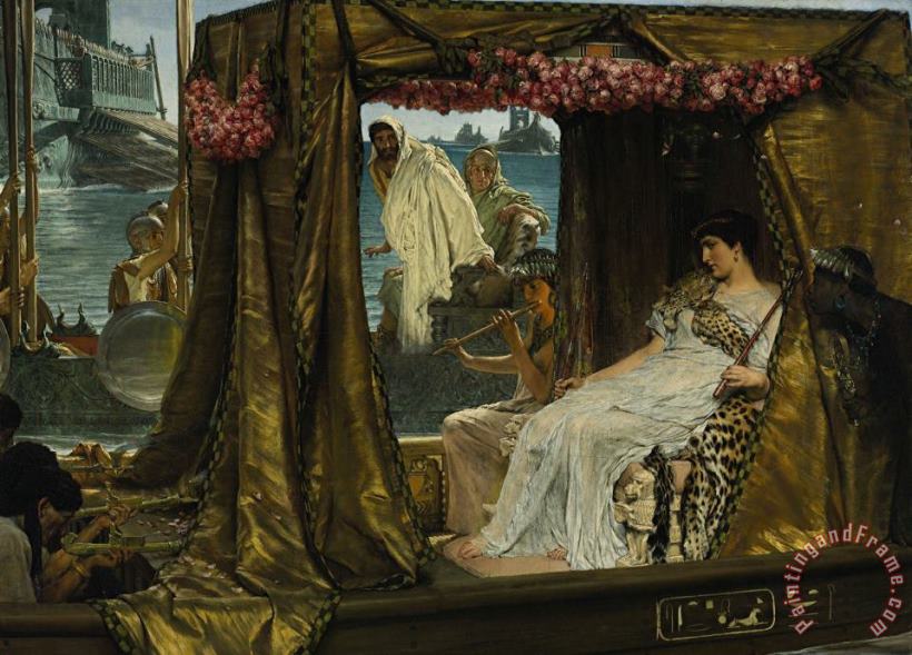 Sir Lawrence Alma-Tadema Antony And Cleopatra Art Print