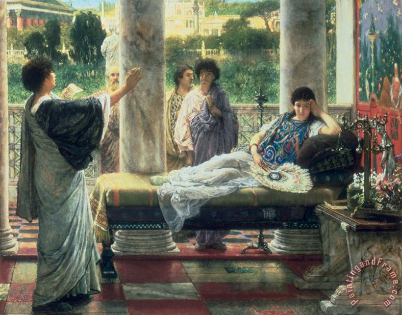 Catullus Reading his Poems painting - Sir Lawrence Alma-Tadema Catullus Reading his Poems Art Print