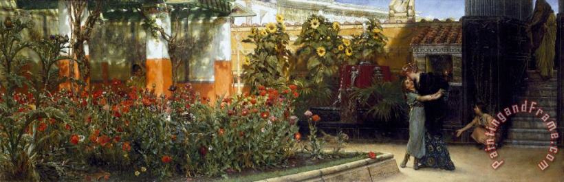 Sir Lawrence Alma-Tadema  Corner of a Roman Garden Art Print