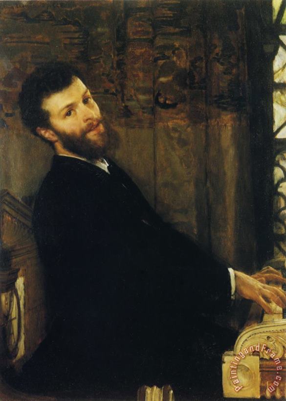 Portrait of The Singer George Henschel painting - Sir Lawrence Alma-Tadema Portrait of The Singer George Henschel Art Print