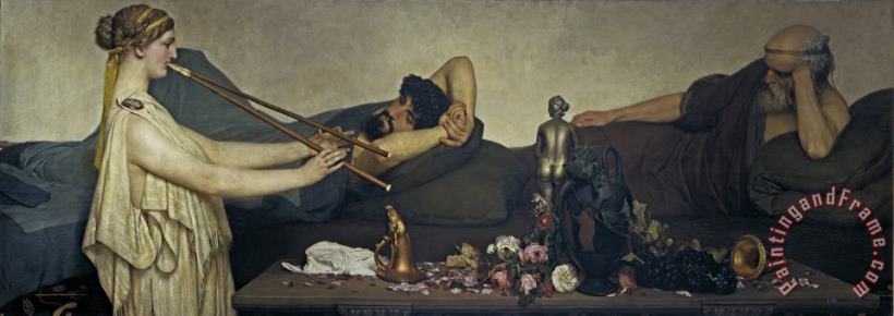 Siesta painting - Sir Lawrence Alma-Tadema Siesta Art Print
