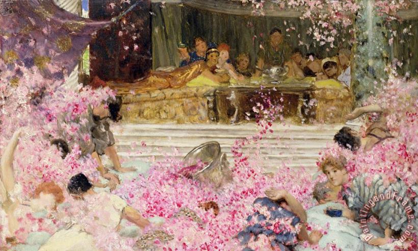 Sir Lawrence Alma-Tadema Study for The Roses of Heliogabulus Art Painting