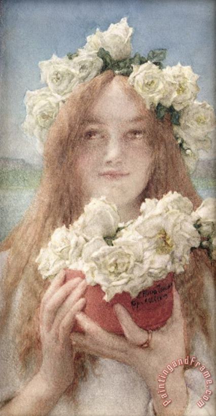 Summer Offering painting - Sir Lawrence Alma-Tadema Summer Offering Art Print
