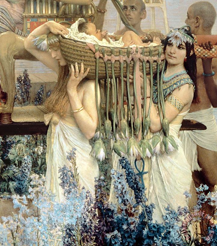 Sir Lawrence Alma-Tadema The Finding of Moses by Pharaoh's Daughter Art Print