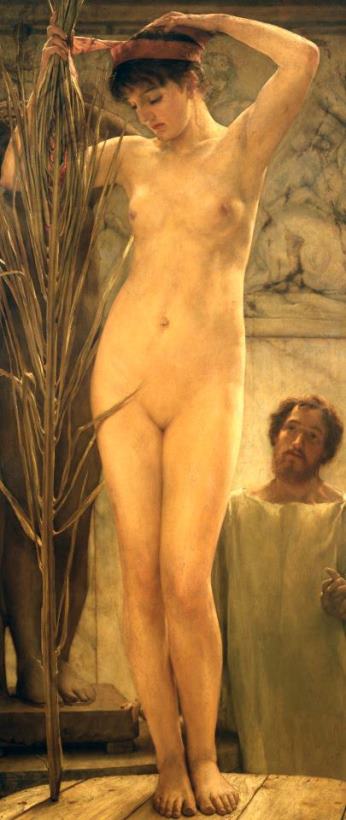 Sir Lawrence Alma-Tadema The Sculptor's Model Art Painting
